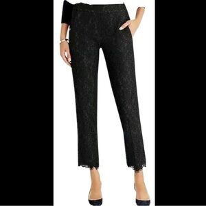 J.Crew Black Lace Pull On Easy Pants Size 4